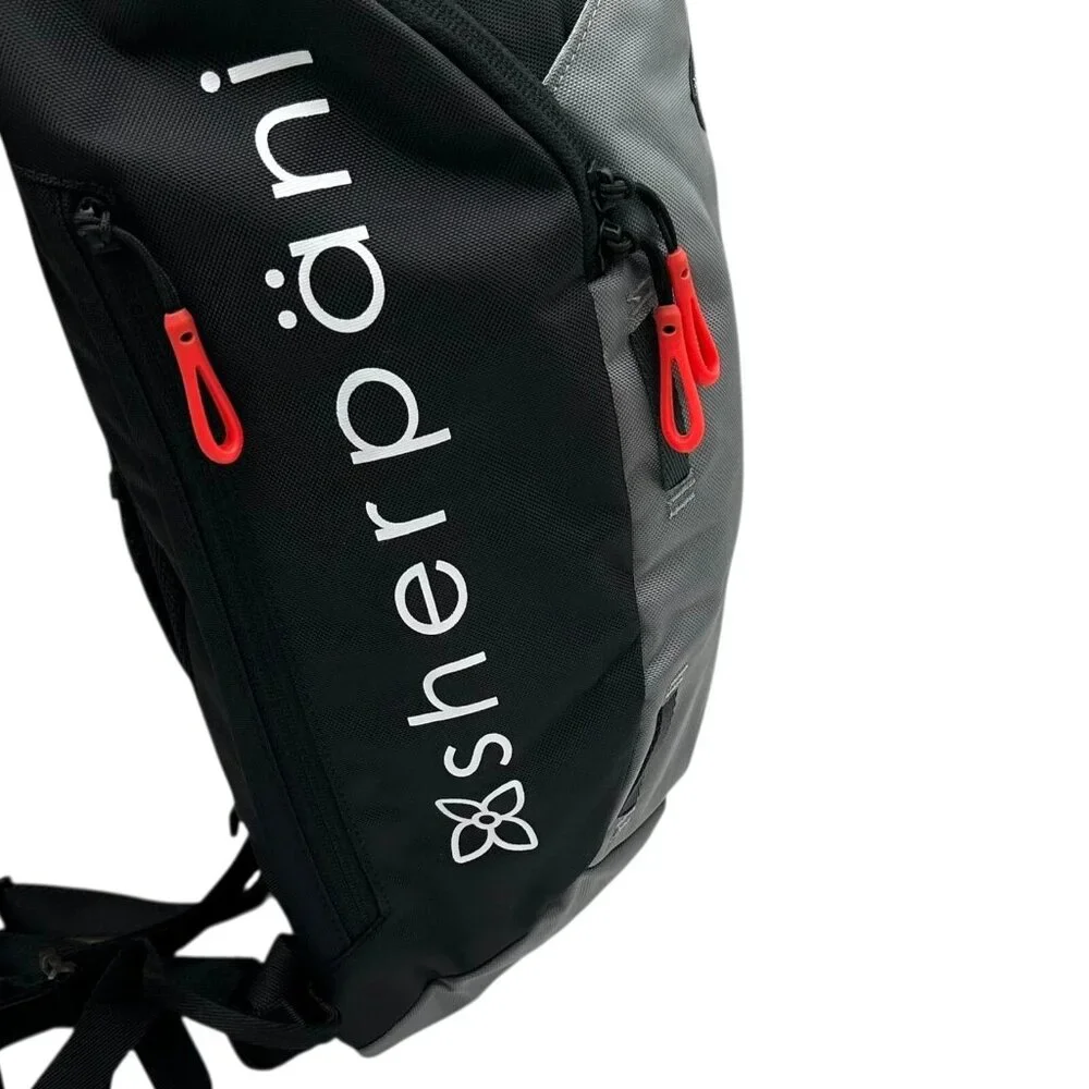 Sherpani Switch 15L Hiking Backpack Stone Black/Grey Recycled‎ Eco Travel Bag